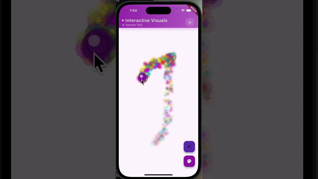 Flutter Interactive Visuals Demo