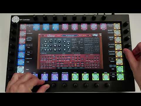 U-he Diva on the MP MIDI Controller