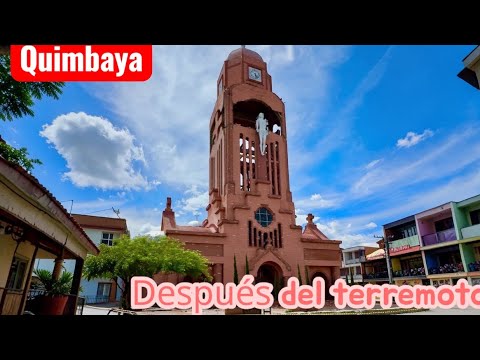 Quimbaya después del terremoto así Están sus calles,casas y edificios 