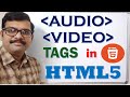 AUDIO & VIDEO Tags in HTML5 || Inserting Audio & Video on Webpage || Learn HTML5 Tags
