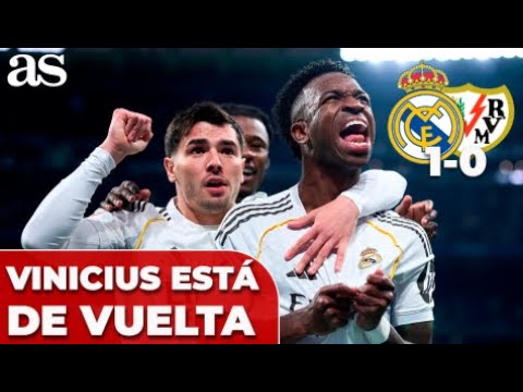 VINICIUS marca el primero y es uno de los GOLAZOS DEL AÑO | REAL MADRID 1-0 RAYO VALLECANO