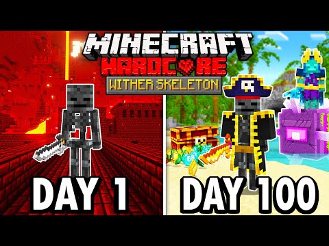 Corinthius - I Survived 100 Days as a WITHER SKELETON in Hardcore Minecraft... Here’s What Happened