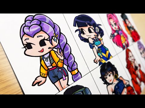 K-Pop Demon Hunters VS SPAGHETTI by Le Sserafim [Drawing FNF] fnf Update