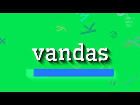 How to say "vandas"! (High Quality Voices)