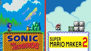 Super Mario Maker 2: Sonic the Hedgehog FULL GAME: Comparison