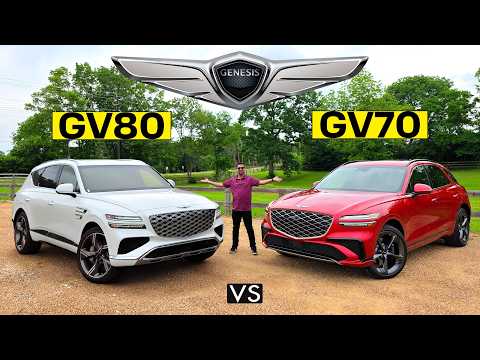 Thumbnail for SIMILAR SIBLINGS! -- 2026 Genesis GV80 vs. 2026 Genesis GV70: Comparison by Car, Vehicle