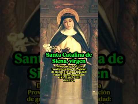 Santa Catalina de Siena Virgen Dialogo sobre la Divina Providencia #fe #catolicos #viral #shorts