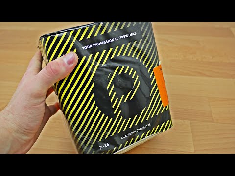 PyroProdukt 7-16 | Schicke Crackling Crosette Batterie | SparklingFireworks