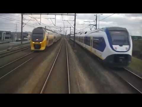 A train driver's view: Den Bosch - Eindhoven, 17-Feb-2014