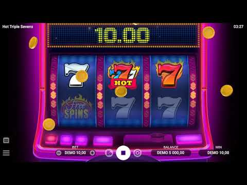 Hot Triple Sevens – Video Gameplay