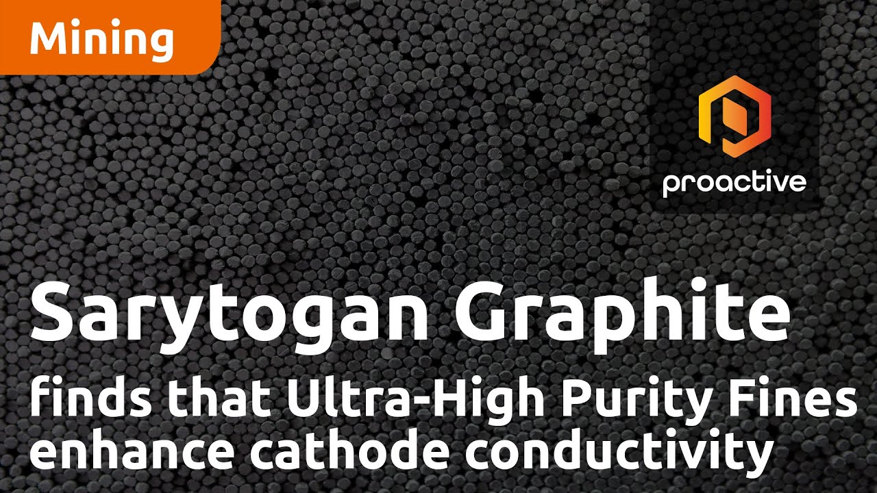 Sarytogan Graphite tests show Ultra-High Purity Fines enhance cathode conductivity