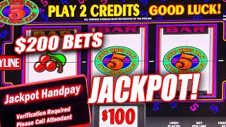 5 TIMES PAY SLOT MACHINE BIG WIN JACKPOT ON THIS CLASSIC SLOT MACHINE