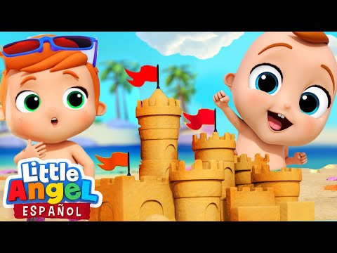 Competencia De Castillos De Arena🏰| Canciones Infantiles de Bebé Juan | Little Angel Español