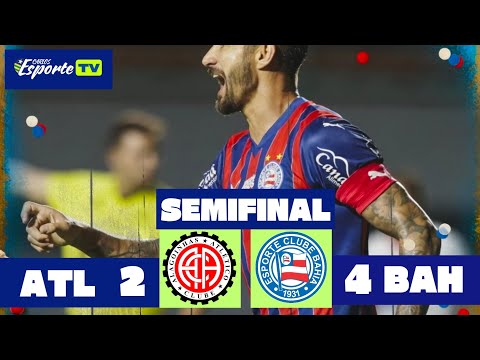 Gols e lances de Atlético-BA x Bahia