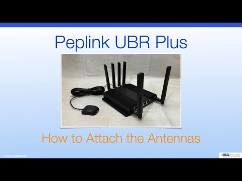 Peplink UBR Plus - How to Attach the Antennas