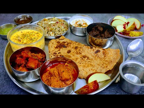 Vrat Special Sabudana Thali (Sabudana Kheer, Sabudana Khichdi, Pakoras, Banana Sabzi, Aloo Sabzi)