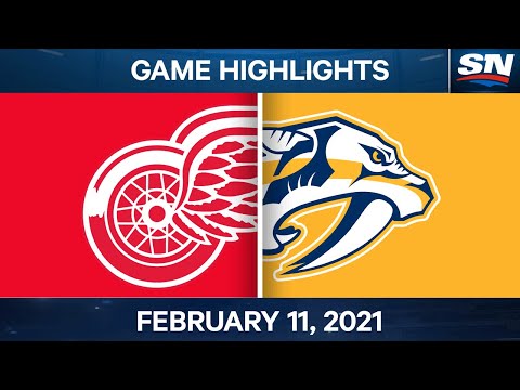 NHL Game Highlights | Red Wings vs. Predators – Feb. 11, 2021
