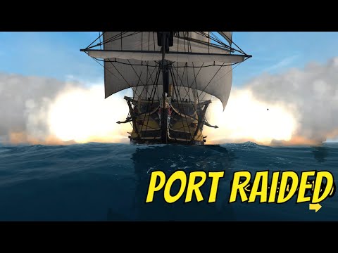 Port Raid Broke Through ! / Naval Action Gameplay 4k