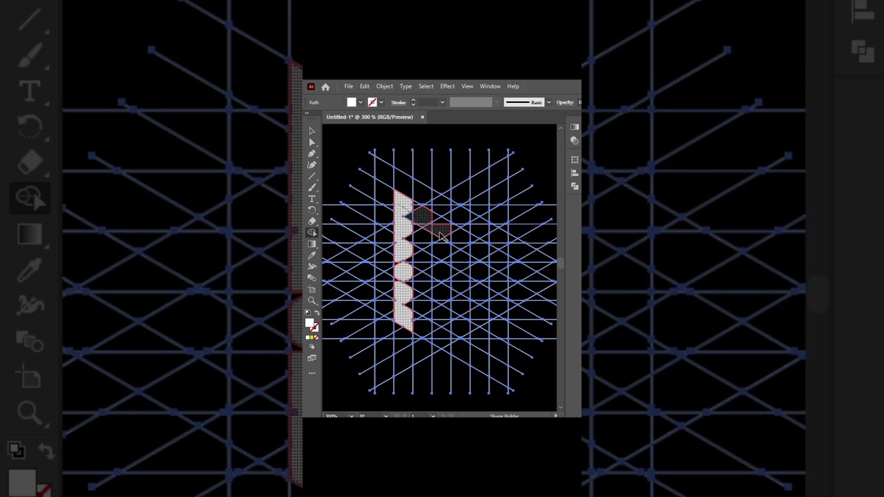 Creative M Letter Design in Illustrator #shorts  #logo #logodesign