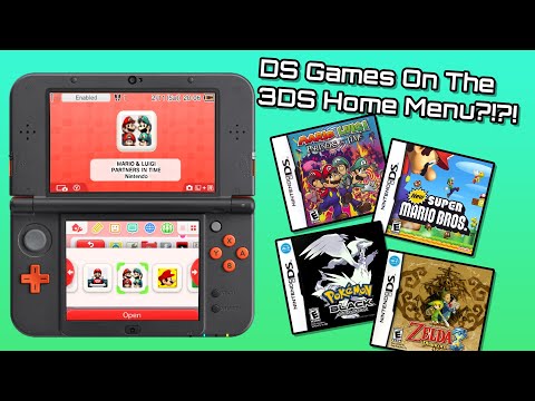 DS Games On The 3DS Home Screen!? - How To Play DS Games On Your 3DS Home Screen! #3ds #homebrew