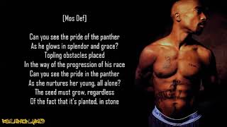 2Pac - Can U C the Pride in the Panther? (Male Version) ft. Mos Def (Lyrics)