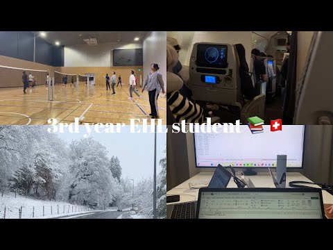 3rd year EHL student life | lots of studying 📚, foods 🍕🍟, snow, and fun 😍