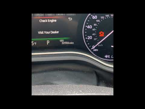 2019 Toyota Avalon Hybrid check engine light Grille Shutter Malfunction on