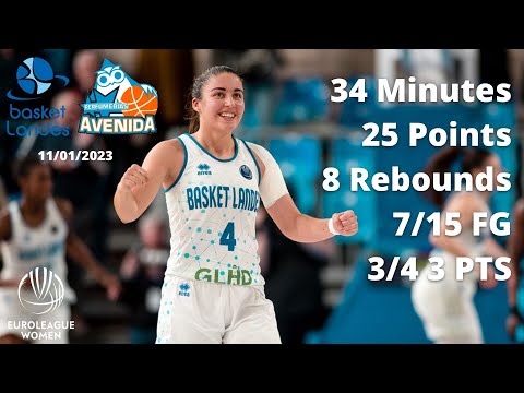 Marine Fauthoux 25 Points vs Perfumerias Avenida - Euroleague 2022-23