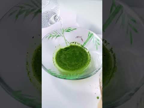  冷やし抹茶の点て方