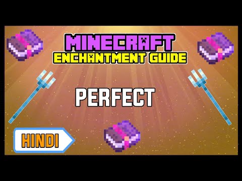 PERFECT Enchantments For Your TRIDENT | Minecraft TRIDENT Enchantment Guide (In Hindi)