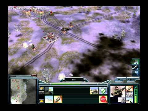 C&C: Generals Zero Hour:  USA (No Tanks) Vs GLA (Medium)