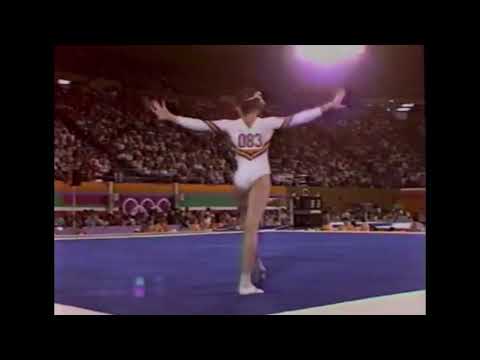 🥇 Cristina Grigoras 🇷🇴 FX TO 9.750 1984 Olympic Games