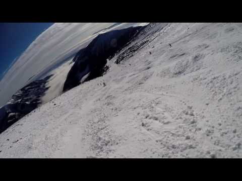 Black piste 33a, from Chopok 2024m - Predne Derese 1646m (Jasna, Low Tatras, Slovakia)