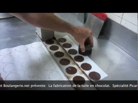 Les tuiles en chocolat