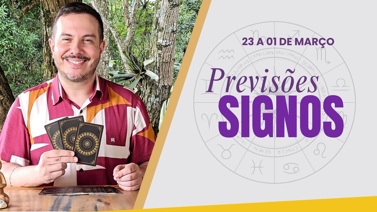 PREVISÕES DOS SIGNOS  - 23 a 01 MARÇO  2025 | André Mantovanni
