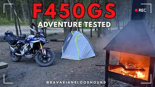 NEW BMW F 450 GS: REAL Adventure Test | Camping, Luggage & Off Road riding.