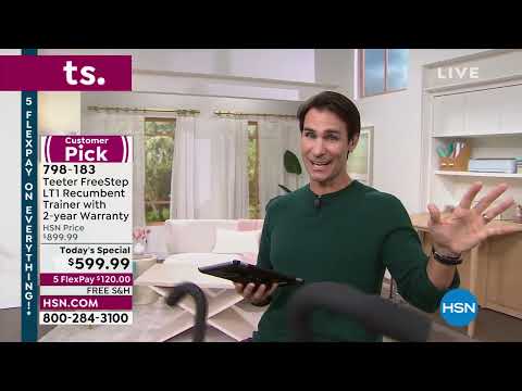 Teeter FreeStep LT1 Recumbent Cross Trainer with 2year W...