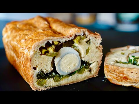 Vegetarian Easter Puff Pastry Pie