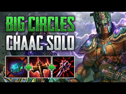BIG CIRCLES! Chaac Solo Gameplay (SMITE Conquest)