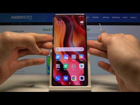 How to Insert Nano SIM to XIAOMI Mi Note 10 - Input SD Card