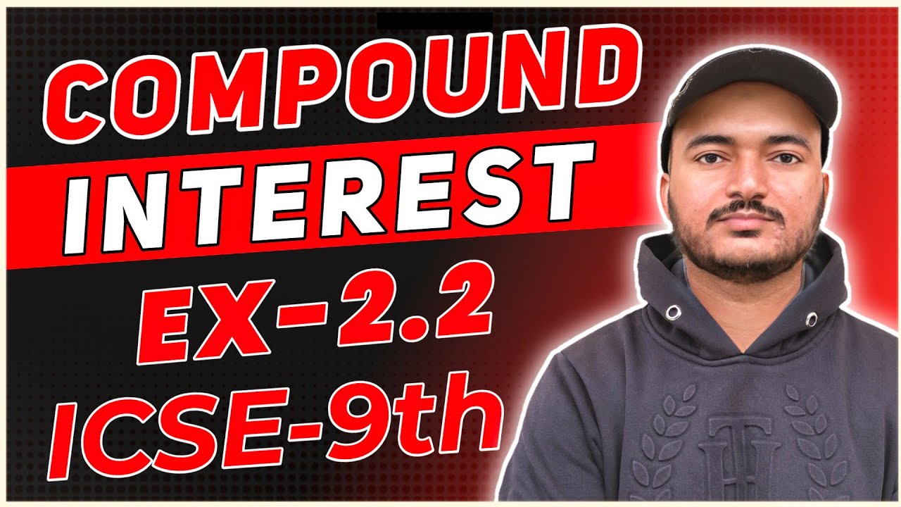 Compound interest Class 9 ICSE | Que. 7 - 12 |Commercial Mathematics | ICSE MATH - Manish kaushik