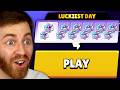 My New Luckiest Day of All Time in Brawl Stars! (crazy pulls)