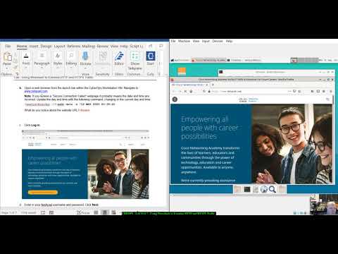 CBROPS - Lab 10.6.7 - Using Wireshark to Examine HTTP and HTTPS Traffic