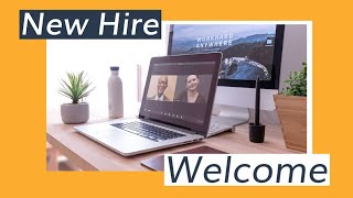 Video template for a New Hire Welcome