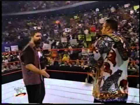 Mick Foley "It Doesn't Matter" to The Rock WWF RAW is WAR 7/3/2000