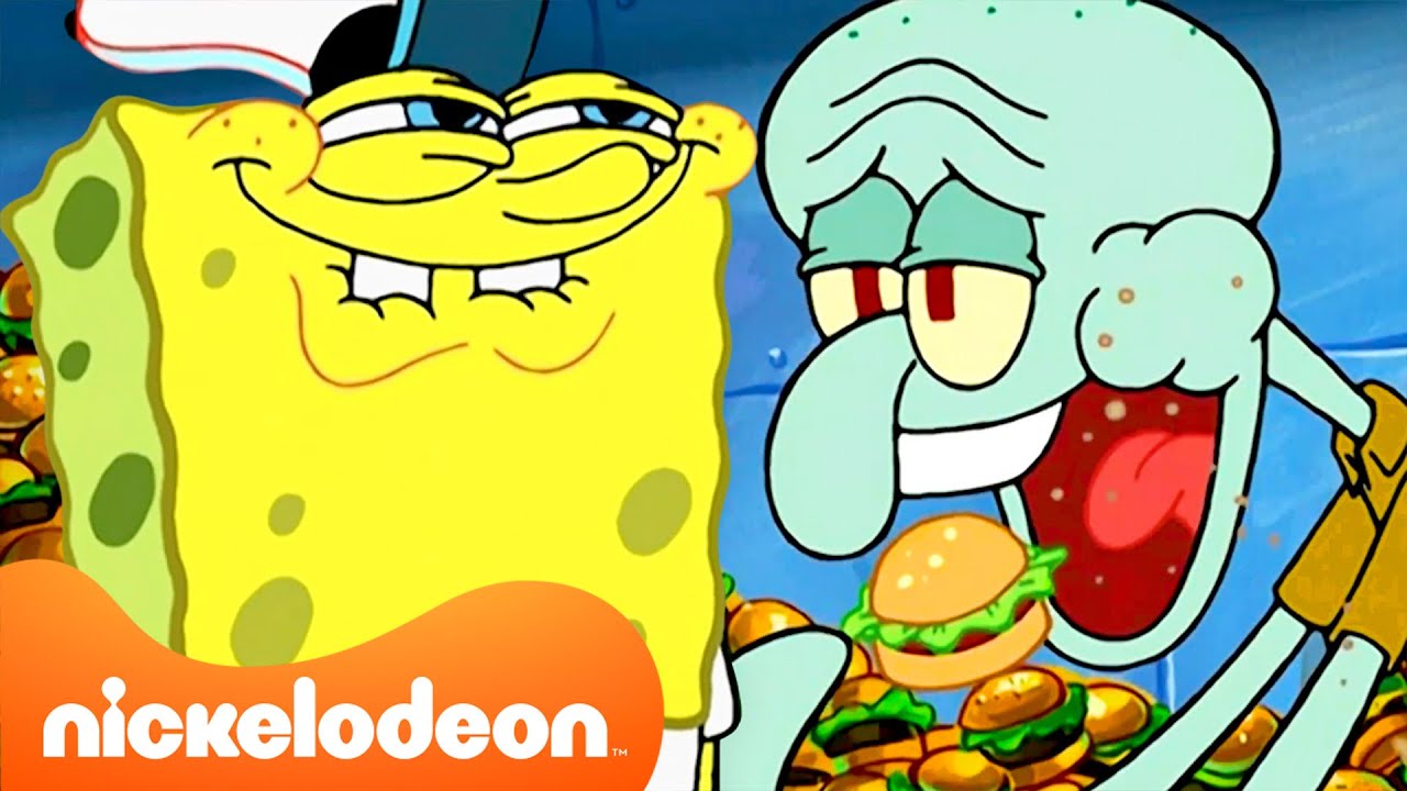 ألذ لحظات سبونج بوب! 🍔 | ساعة من الطعام | سبونج بوب | Nickelodeon Arabia