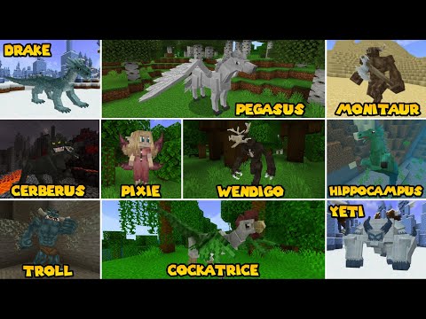 10 ANCIENT MYTHOLOGICAL CREATURE DISCOVERED IN Minecraft PE !!