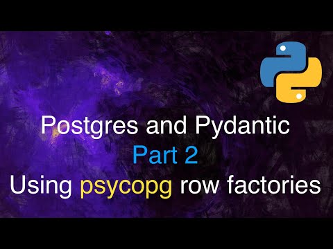 psycopg Row Factories - ORM-free area!