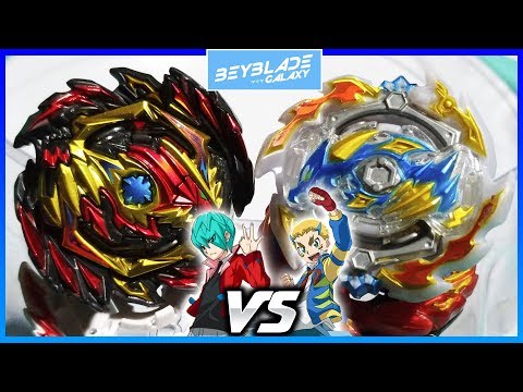 VENOM /ERASE DIABOLOS .Vn.Bl vs ACE / GRAND / ROCK DRAGON .St.Ch ZAN - Beyblade Burst