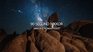 Video thumbnail for 90-SECOND NIKKOR | Episode 14 | NIKKOR Z 14-24mm f/2.8 S by Nikon Europe